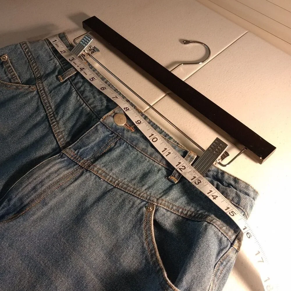 Gilli Womens Mom Jeans High Waist Straight Denim Pants Size Large